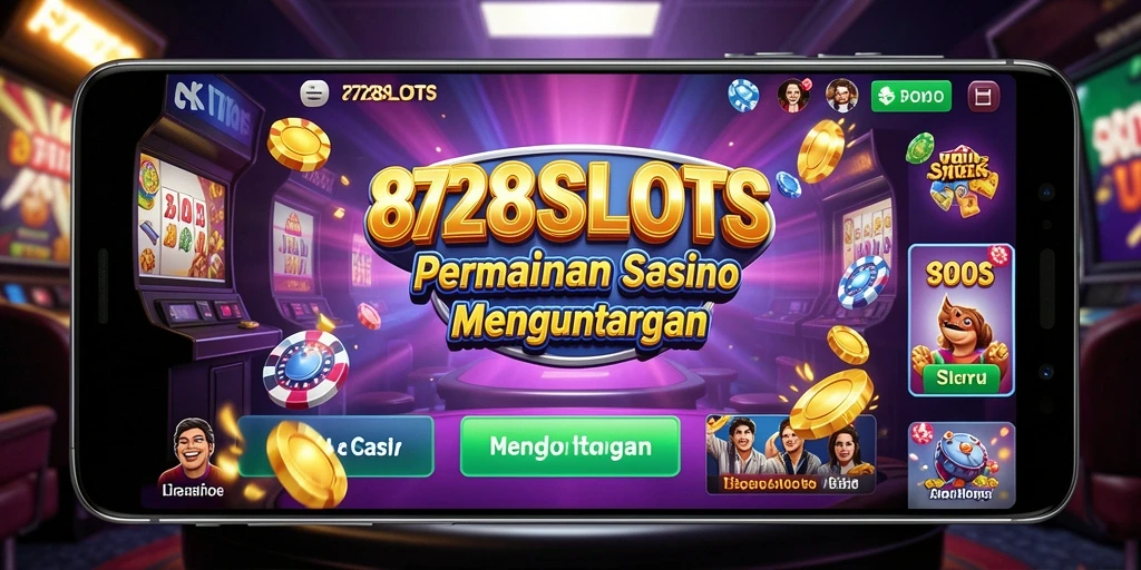 Screenshot gameplay menarik dari 8728SLOTS dengan berbagai slot yang tersedia.