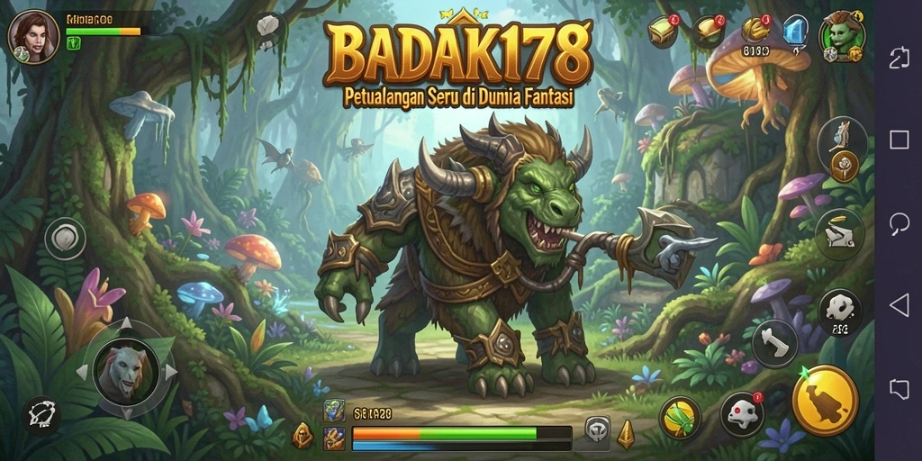 Tampilan gameplay BADAK178 menampilkan aksi petualangan yang seru dan mendebarkan.