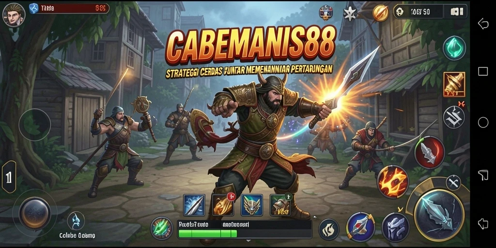 Tangkapan layar CABEMANIS88 menampilkan aksi strategi yang mendebarkan.