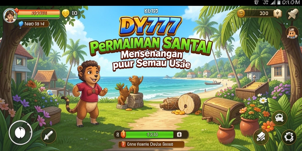 Tampilan gameplay <strong>DY777</strong> yang menarik dan penuh warna.