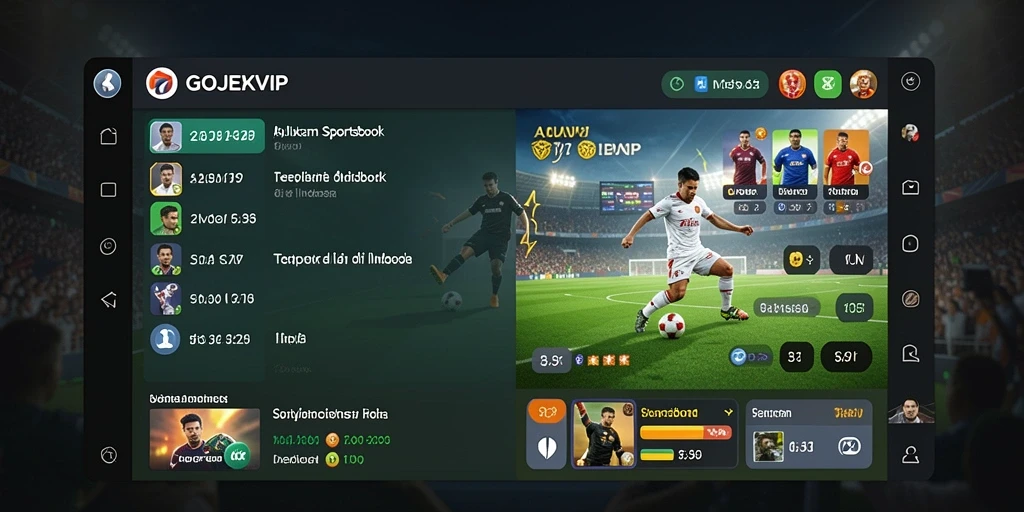Tampilan menarik dari gameplay taruhan olahraga GOJEKVIP.