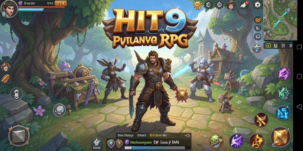 Tampilan gameplay menegangkan di dunia RPG HIT9 yang penuh aksi.