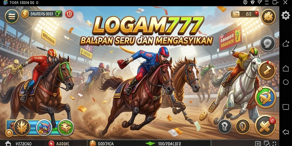 Tampilan gameplay Racing yang mendebarkan di LOGAM777.