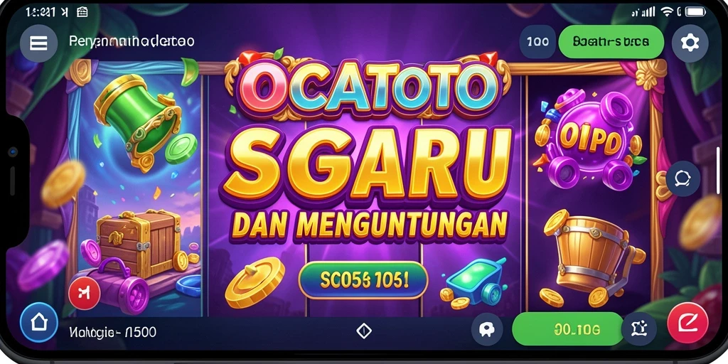 Screenshot utama menunjukkan gameplay menarik dari OCATOTO.