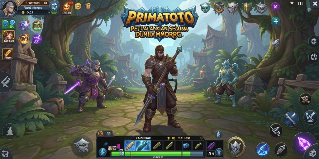 Tampilan gameplay seru dalam dunia MMORPG PRIMATOTO