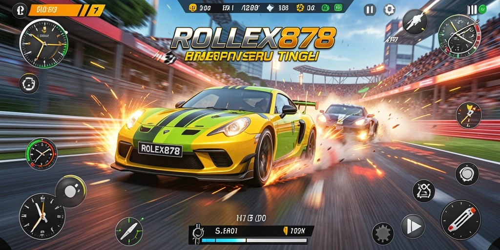 Tampilan gameplay seru dalam balapan cepat dan penuh adrenalin.