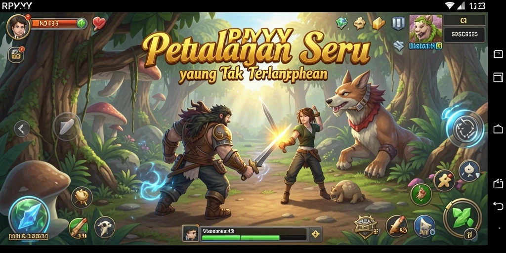 Tampilan gameplay RPYYY yang mendebarkan dan penuh petualangan.