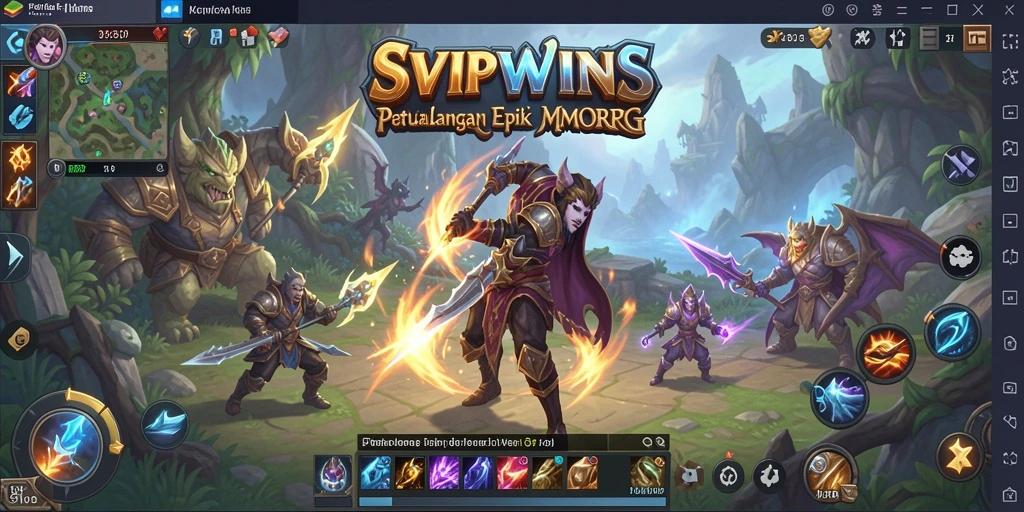 Gameplay menarik dari SVIPWINS dalam dunia MMORPG yang kaya.